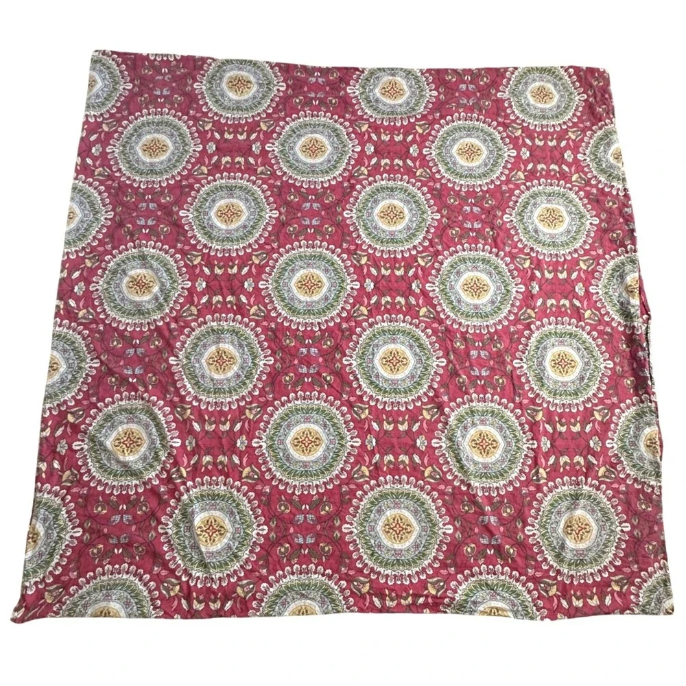 Set of 2 Pottery Barn Duvet Covers Full/Queen 100% Cotton Paisley Medallion